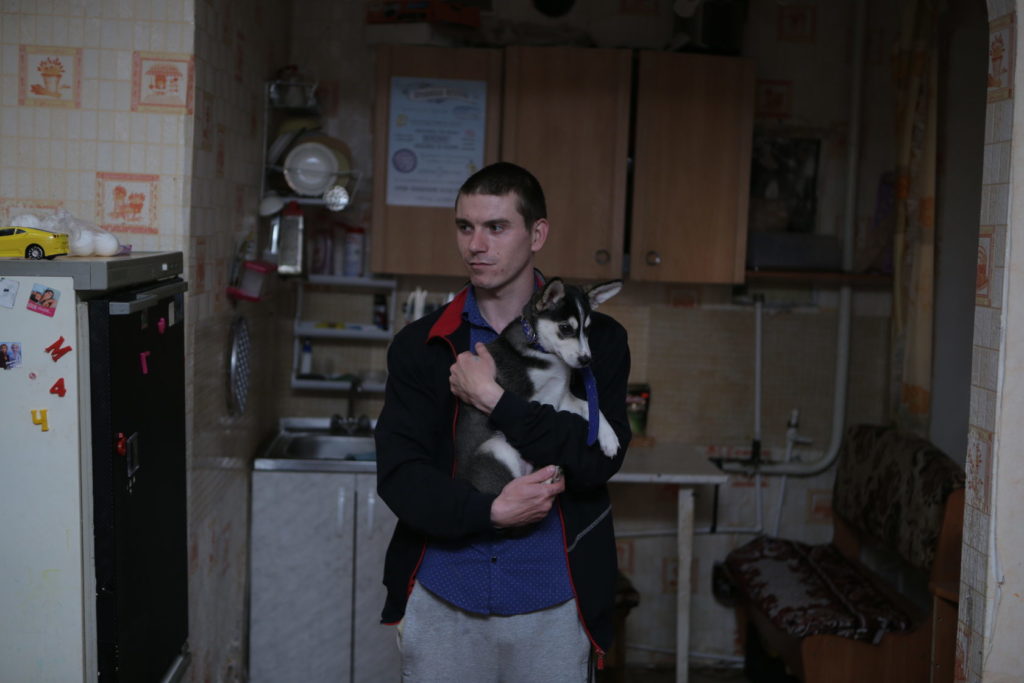 Сергей Кукушкин с собакой в Бугульме