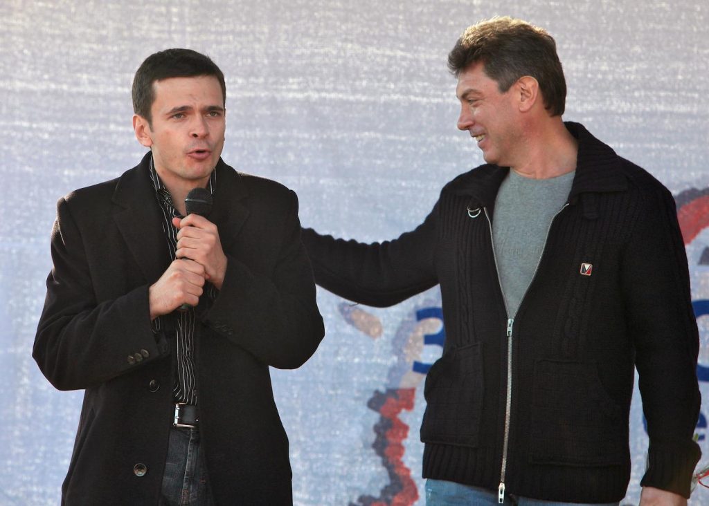 Илья Яшин и Борис Немцов 