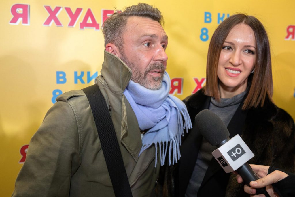 Сергей и Матильда Шнуровы на премьере фильма «Я худею» в Москве, 2018 год