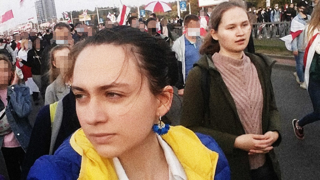 Репрессированная семья из Беларуси. Селфи Яны и Тани, которое фигурирует в их уголовном деле