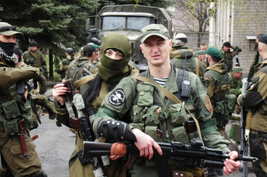 «Русский добровольческий корпус». Представители группировки «Эспаньола», которая воюет на стороне России