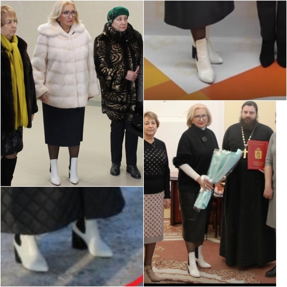 Tatiana Panfilova wearing boots priced at 109,000 rubles