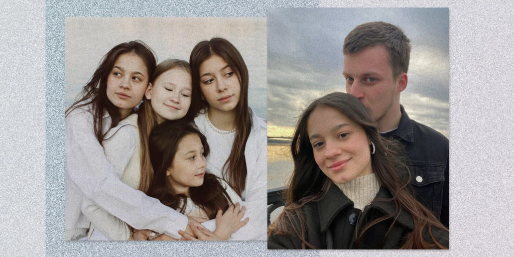 Алина Халилова, 21 год, Пермь. У Алины три младшие сестры, которых она воспитывает вместе с мужем Михаилом: Амине 18 лет, Арине 12 и самой младшей, Аните, девять лет. Взял под опеку своих младших
