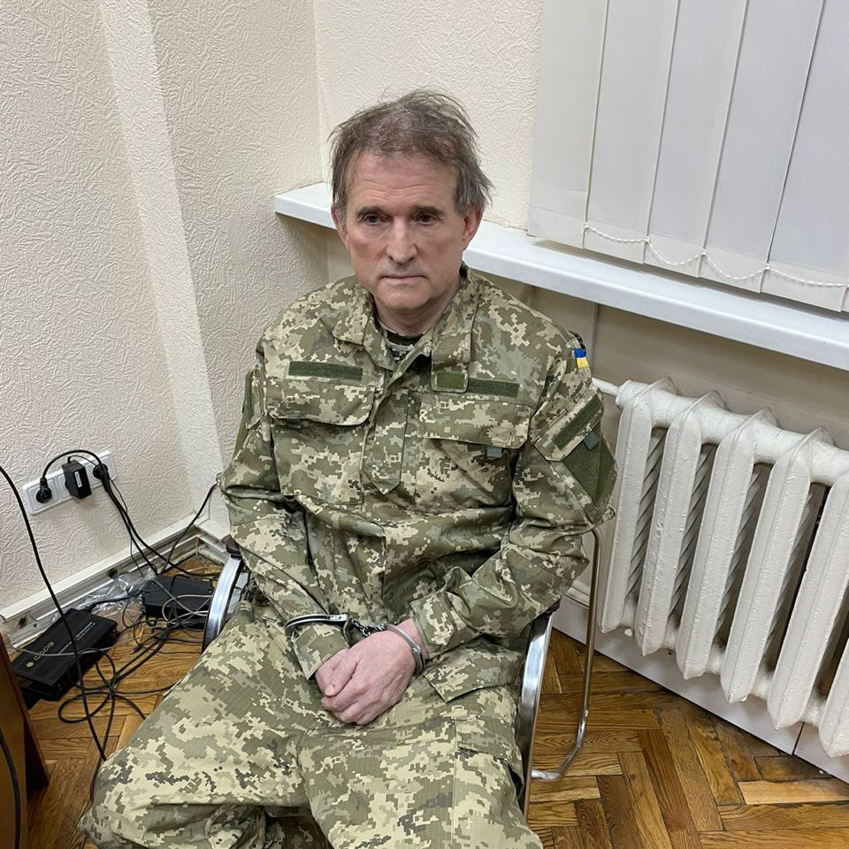 Владимир Медведчук после задержания, 12 апреля 2022 года