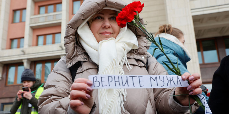 Россияне вышли на протест против мобилизации