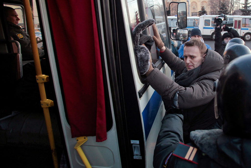 Задержания Алексея Навального на московских акциях 2012 года.