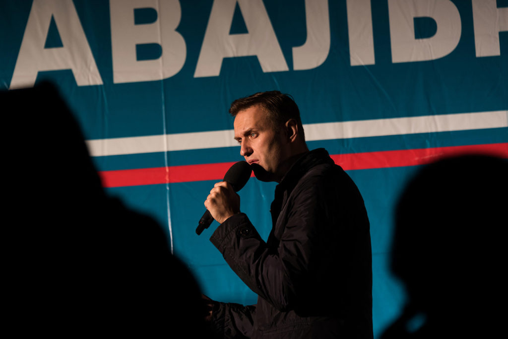 Навальный выступает в Астрахани, 22 октября 