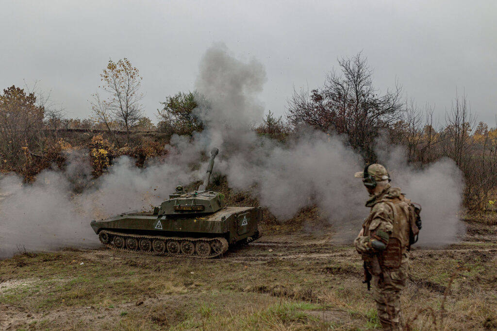 Украинские военнослужащие в Харьковской области