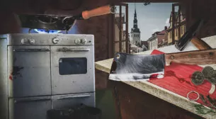 Стейк с кровью